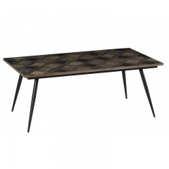 DINING TABLE BROWN TOP CUBE       - DINING TABLES